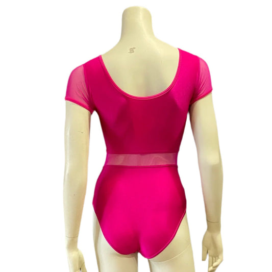 Cap Sleeve Mesh Leotard