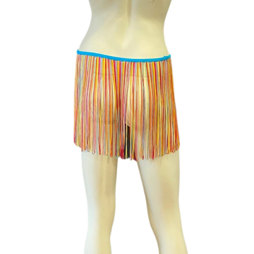Jenetex Fringe Waistband Skirt