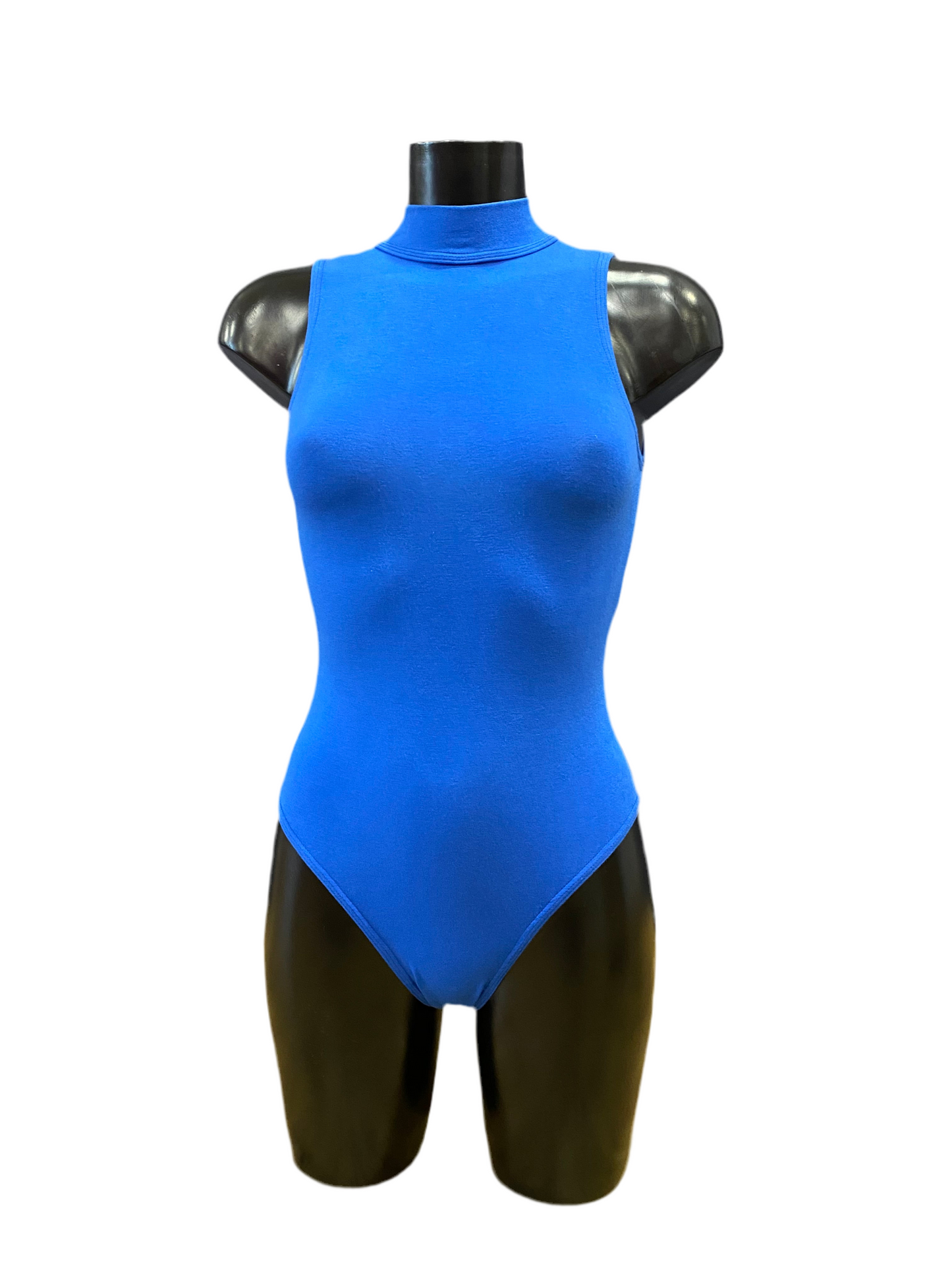 Instep Royal Blue Cotton Turtle Neck Leotard