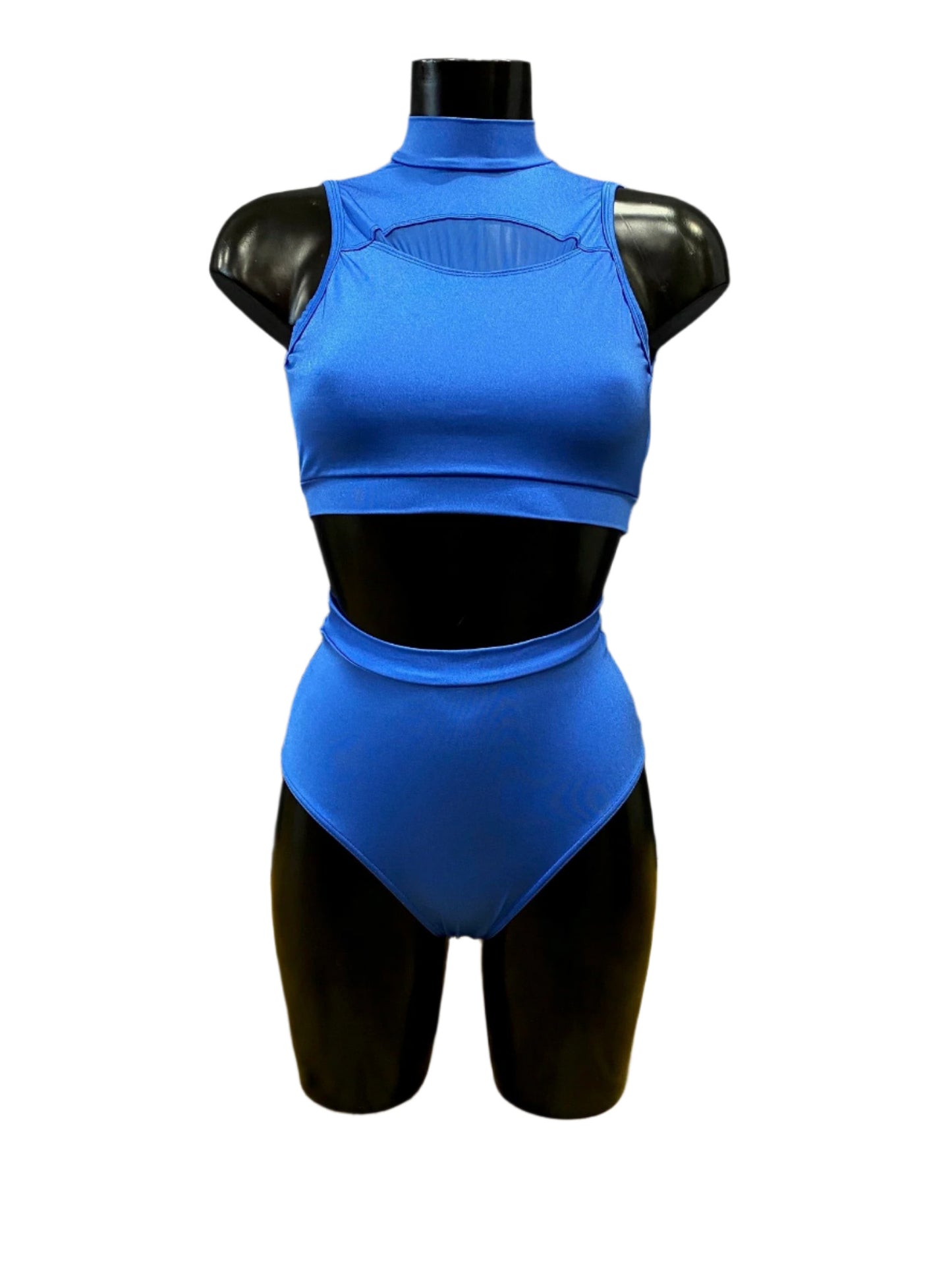 Basilica Two Piece Royal Blue Top And Knickers Set