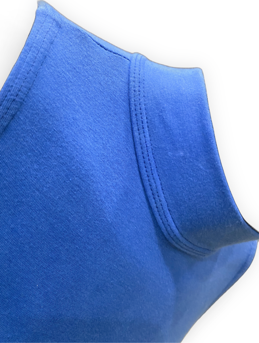 Instep Royal Blue Cotton Turtle Neck Leotard