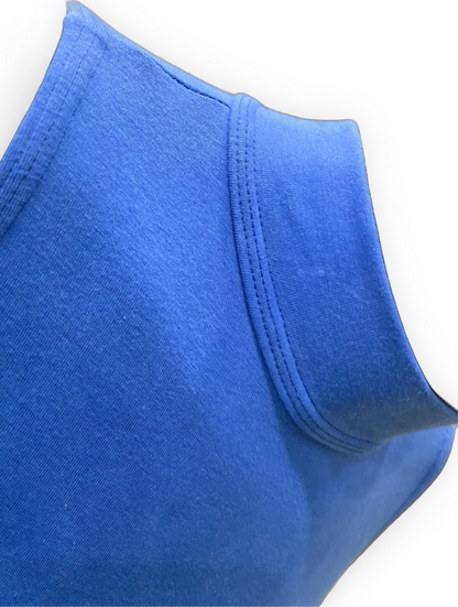Instep Royal Blue Cotton Turtle Neck Leotard