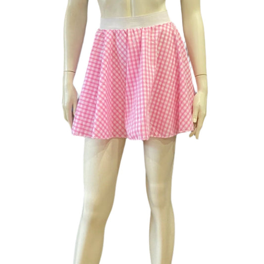 Inspired Costumes Pairs Pink Rock and Roll Gingham Skirt