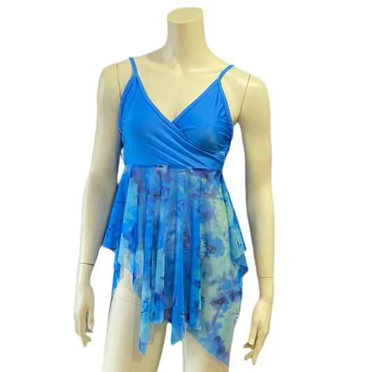 Jenetex Strappy Chiffon Top