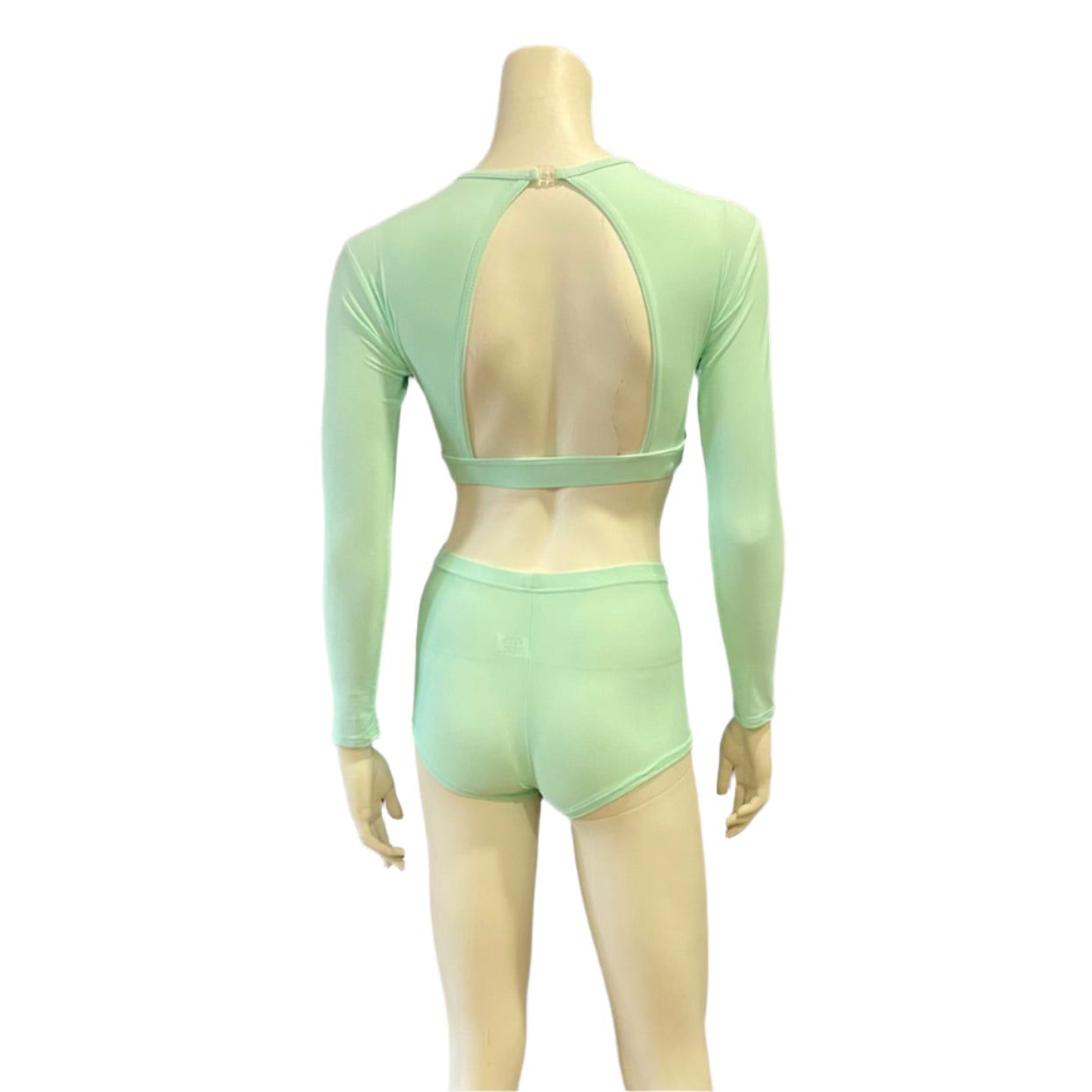 Jenetex Long Sleeve Crop Top & Shorts Set