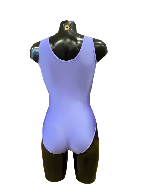 Jenetex Ruche Front Lilac Sleeveless Leotard